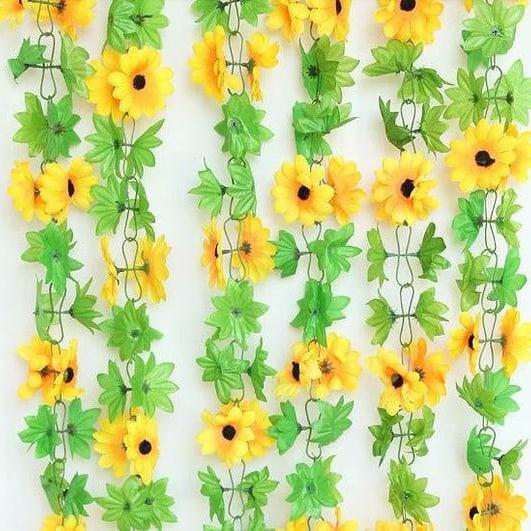 "New" DAUN RAMBAT MATAHARI/DAUN BUNGA PLASTIK RAMBAT MATAHARI