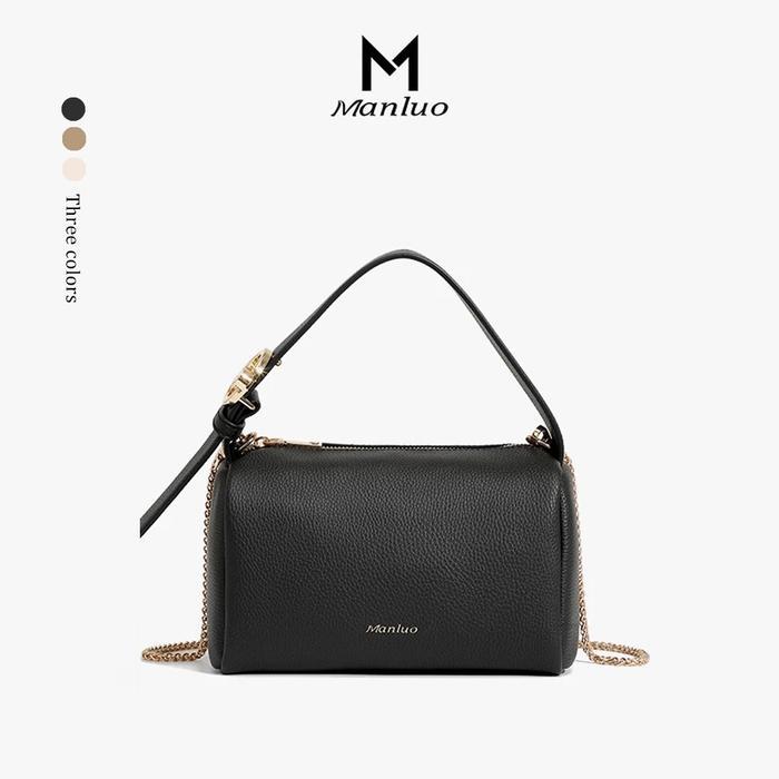 Aerostreet.Shoes - Manluo Tas Tangan Wanita Korea Tas Fashion Casual Hitam Premium Untuk Wanita