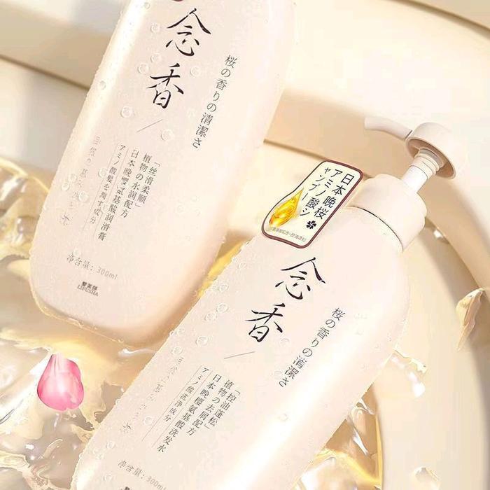 100% Original Sampo Kondisioner lifusha Sakura Jepang Shampo rambut Rontok