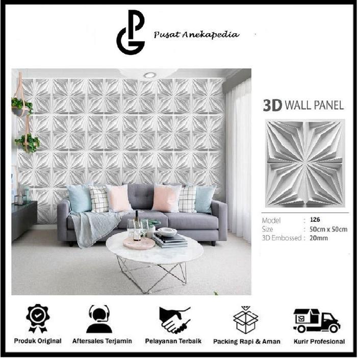 Wallpaper Dinding - Wallpaper 3D - Plafon Wallpanel PVC Wallpanel 126