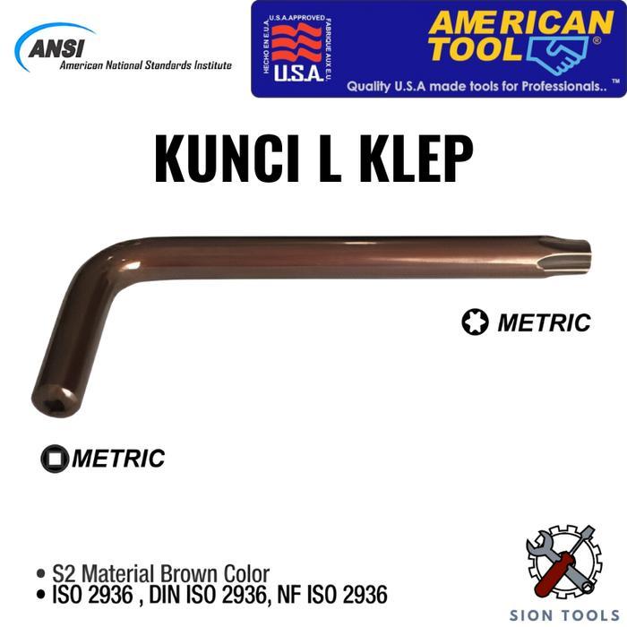 AMERICAN TOOL KUNCI L BINTANG T40 T50 PANJANG PENDEK MOTOR HEAVY DUTY