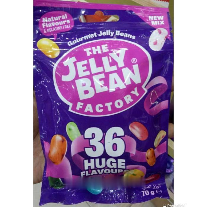 THE JELLY BEAN FACTORY 36 HUGE FLAVOURS CANDY 70GR - PERMEN JELLY BEAN