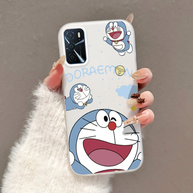 Casing Hp Untuk OPPO A16 OPPO A16s OPPO A54s Case Casing Pola Kucing biru Cesing HP Kasing Jelly pel