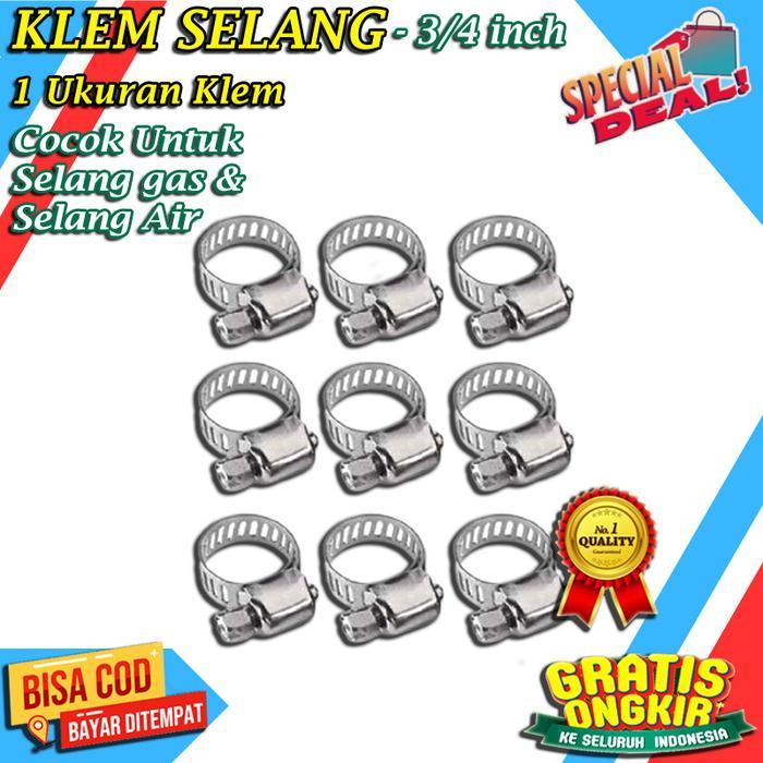 TERLARIS KLEM STENLESS SELANG & GAS - PENGUAT, PENGENCANG SELANG/GAS ANTI BOCOR COD