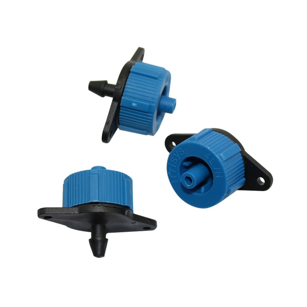 4L/H 8L/H Emitor 4Mm Barb Tekanan Kompensasi Dripper Alat Pertanian Rumah Kaca Irigasi Dripper 30 Bu