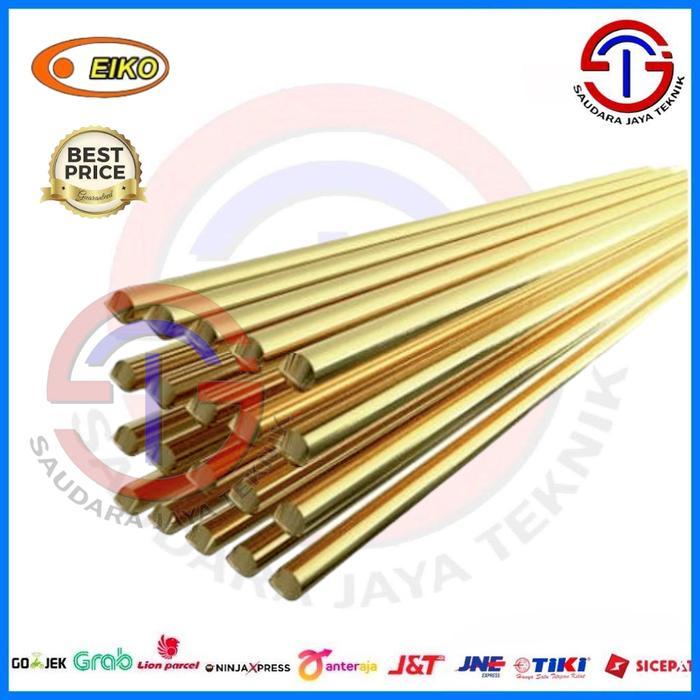 Kawat Las Kuningan EIKO 2 mm / 5 mm x 1 meter BATANGAN / ECER
