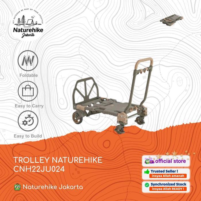 HARGA PROMO DISKON TROLLEY / GEROBAK LIPAT PORTABLE CAMPING NATUREHIKE CNH22JU024-jayatecx01
