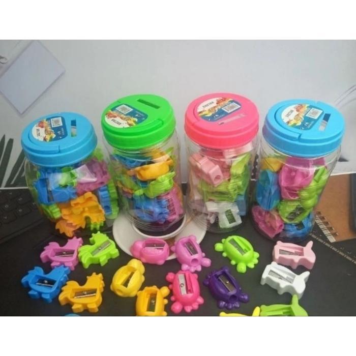 Rautan ongotan pensil TOPLES Isi 24pcs/Rautan Pensil/Ongotan/Serutan anak sekolah