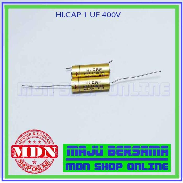 Kapasitor Hi Cap 1 Uf 400V - Kapasitor Audio Kualitas Bagus