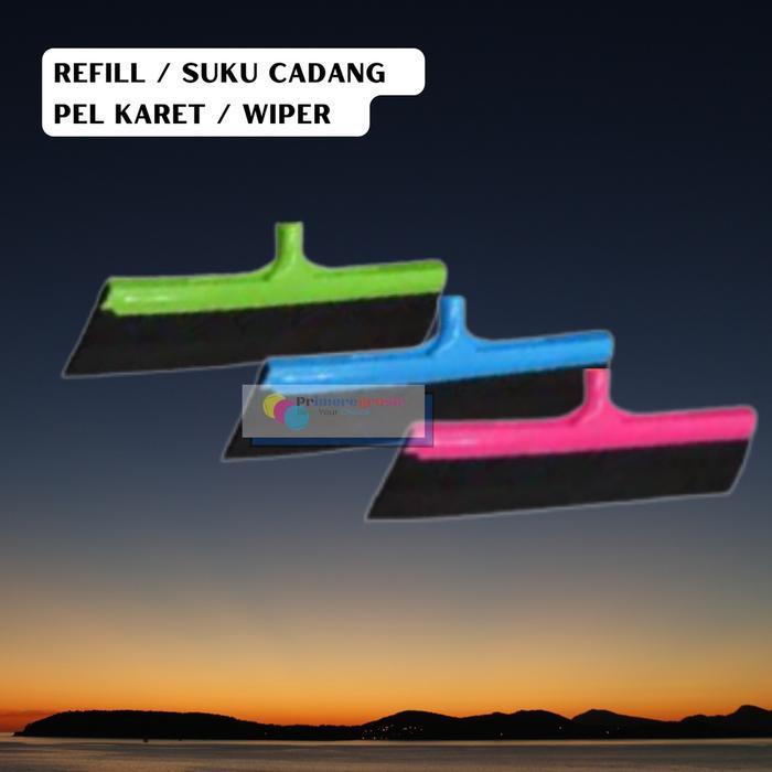 Pel Pelan Lantai Karet / Dorongan Air Refill Karet
