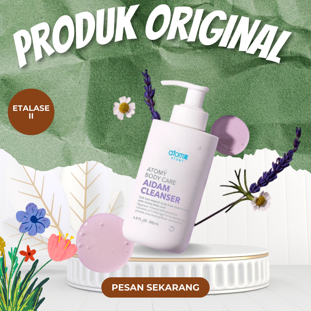 ATOMY BODY CARE AIDAM CLEANSER 200 ml | Pembersih area intim yang aman untuk pria dan wanita.