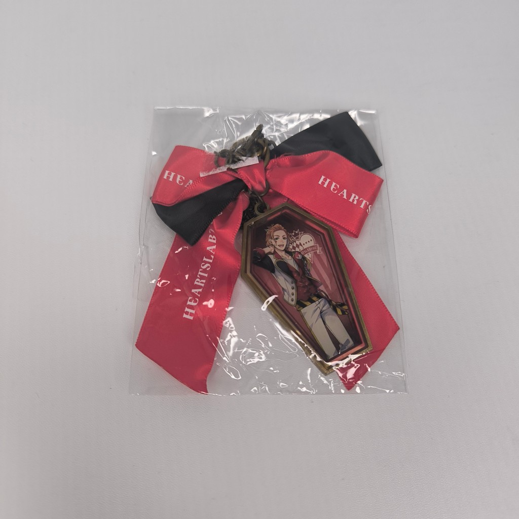 Metal Ribbon Bag Charm Strap Keychain Disney Twisted Wonderland Heartslabyul Cater Diamond