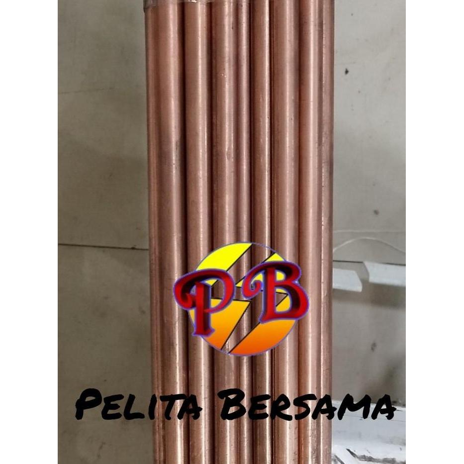 Gumi Store Grounding Rod 5/8 x 2 Meter / Copper Rod 5/8 x 2 Meter / Full Tembaga
