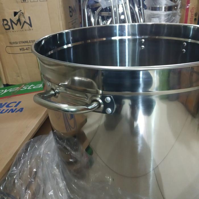 Panci Jumbo Stainless Steel Super Tebal 50Cm Promo Big Sale (100Liter)