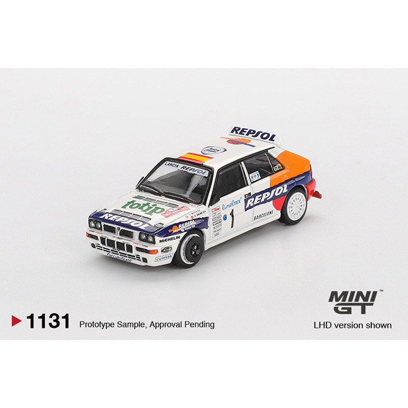 MINIGT 1131 1:64 Lancia Delta HF Integrale Evoluzione #1 1993 Rallye Monte Carlo Diecast Car Model