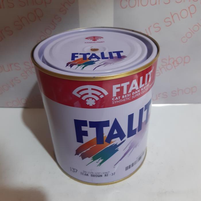 CAT FTALIT KAYU BESI WARNA COKLAT/TEAK BROWN 137 ISI 1KG