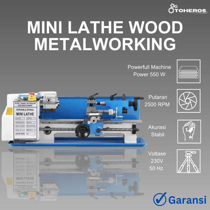 Mesin Bubut Kayu Alat Bubut Mini Lathe Woodworking