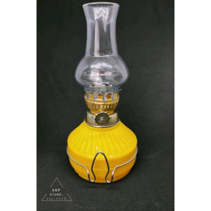 "New" Lampu Teplok Ublik 1 LED Free Baterai Plastik Putih