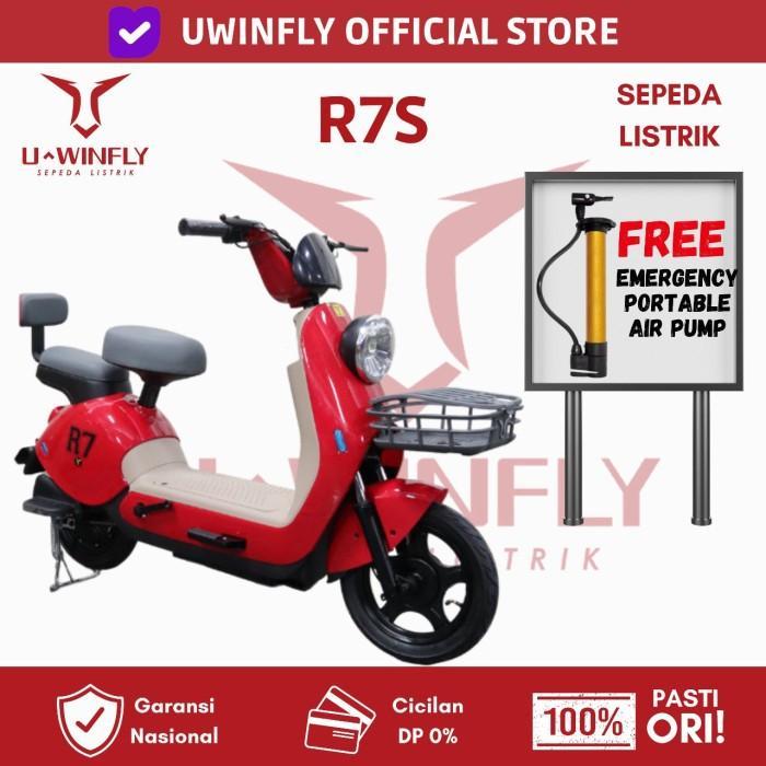 SEPEDA LISTRIK UWINFLY R7s UWINFLY REDFISH 7S Garansi Resmi Uwinfly - RED