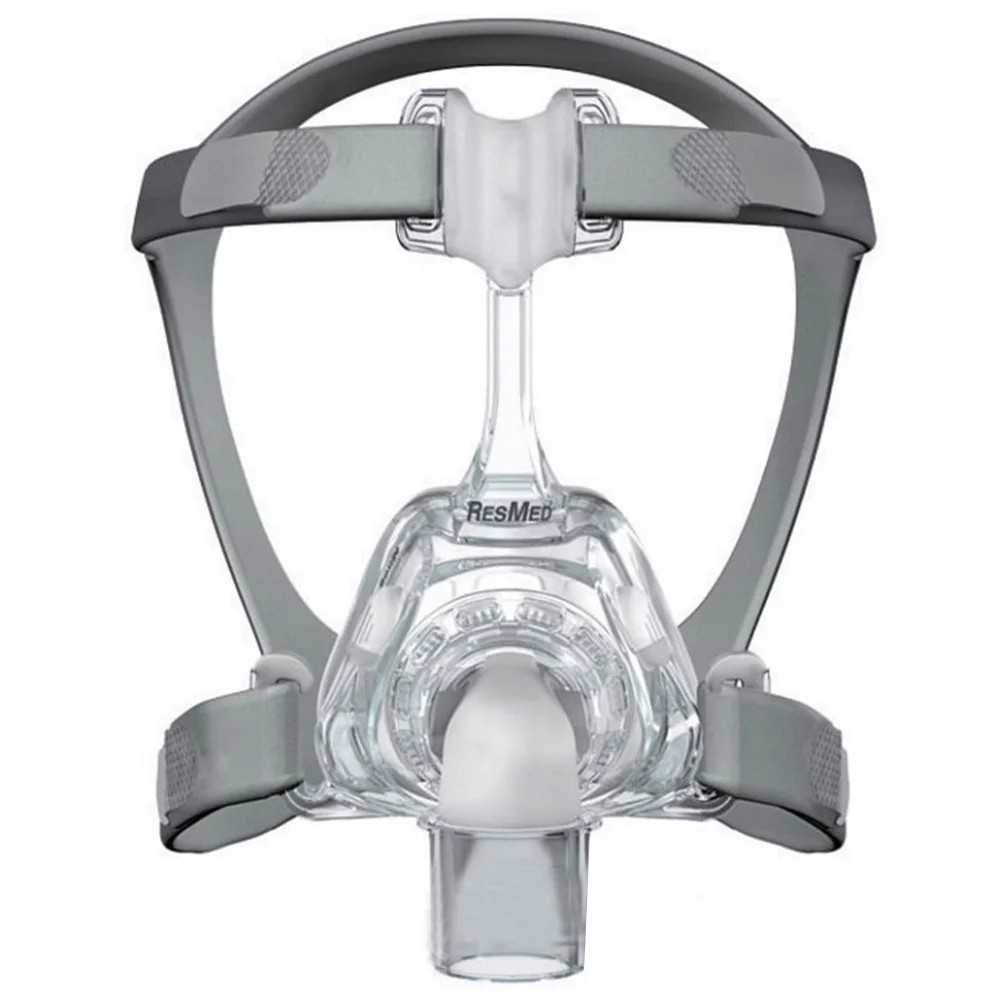 Terbaru RESMED CPAP Full Face Mask with Adjustable Headgear For Medical Air Breathing Machine Sleep 