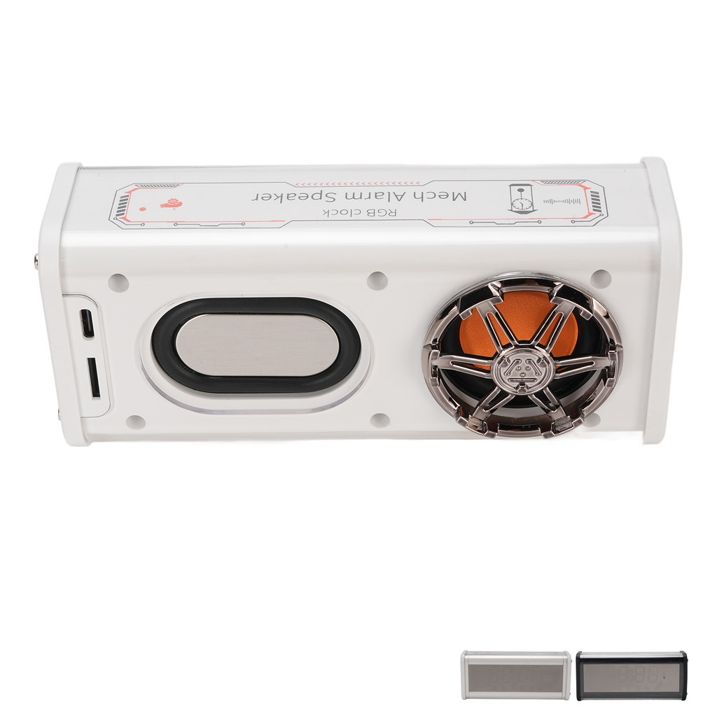 Alarm Clock Bluetooth Speaker Large Screen Clock Speaker with Alarm Clock Temperature Display