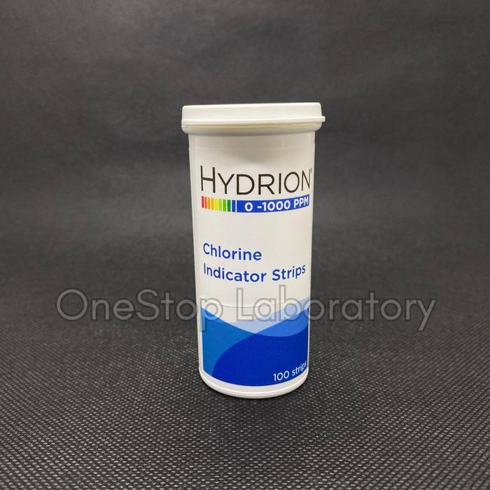 JTTOP" HYDRION CH1000 CHLORINE TEST STRIP 0-1000 PPM 100 STRIPS CH-1000