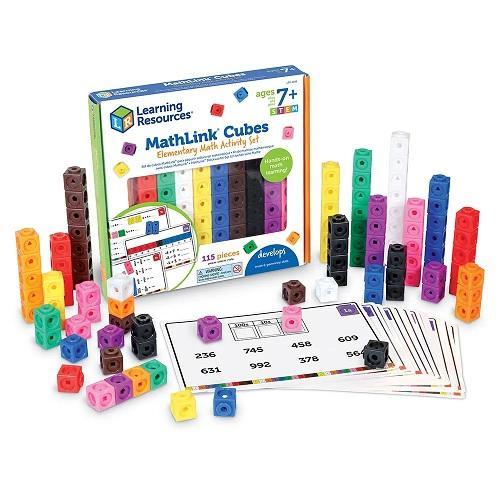 Learning Resources MathLink Cubes Elementary Math Activity Set
