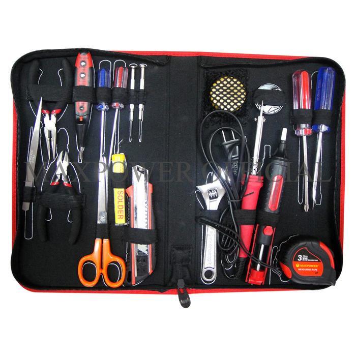 Peralatan Tukang Listrik Electronic Tool Set MAXPOWER 19 Pcs