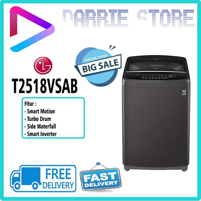 LG T2518VSAB MESIN CUCI TOP LOADING 18 KG T2518 2518VSAB