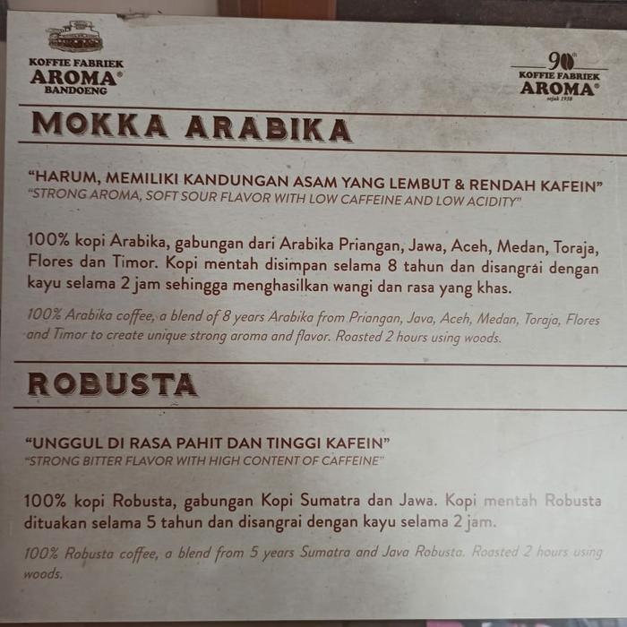 BEST SELLER KOPI AROMA BANCEUY RASA ROBUSTA