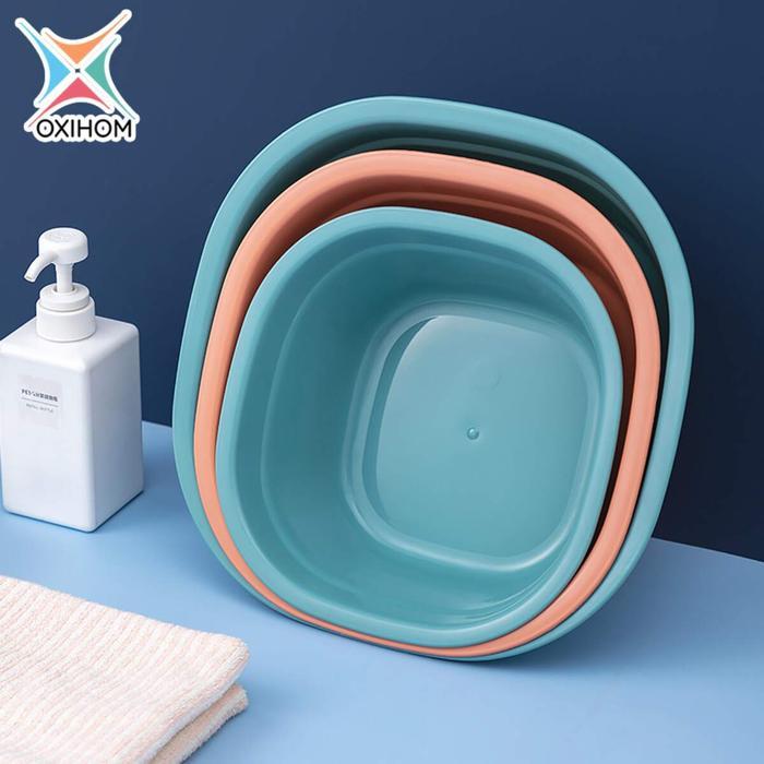 Oxihom Baskom Plastik Baskom Kotak Warna Baskom Serbaguna