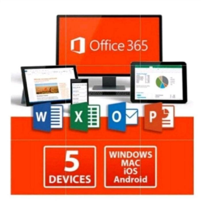 Microsoft Office 365 Original Mac/Win/Tab/Android/Ipad Lifetime