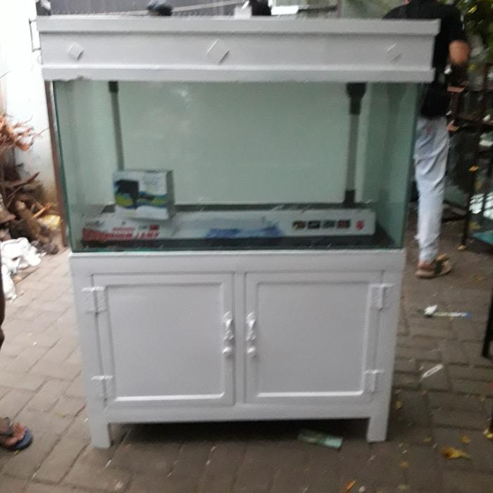 PAKET AQUARIUM 100X50X50 KACA 8 MILI KOMPLIT