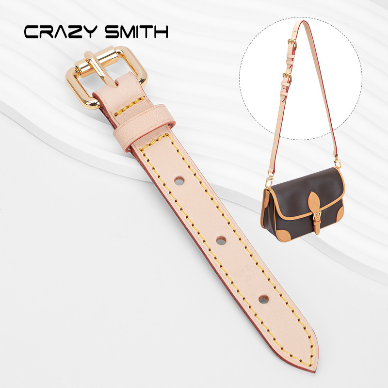 CRAZYSMITH Bag Extension Shoulder Strap For LV Speedy25 Adjustable Lengthened 100% Genuine Leather