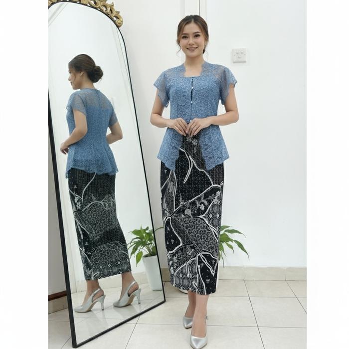 Luna Fashion99 Dress Batik Misca(M,L&XL)/One Set Dress+Other/Dress Batik Pesta Kondangan