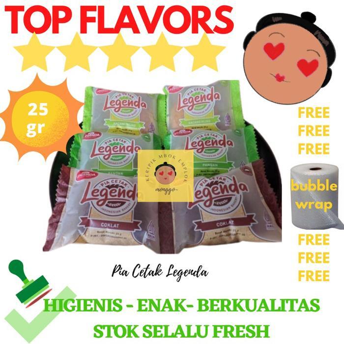 "New" (ISI 10) PIA CETAK LEGENDA MINI MOONCAKE KUE BULAN ISIAN COKELAT KACANG HIJAU PANDAN