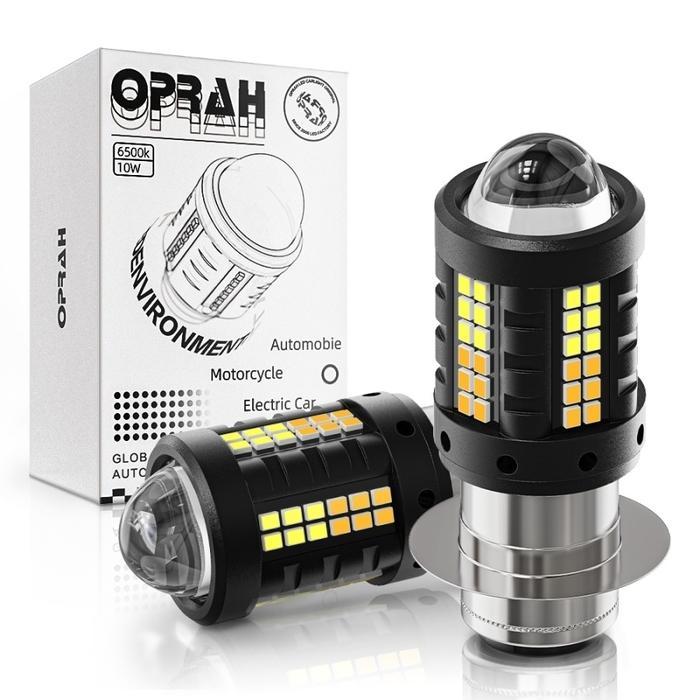 LED LASER P15D H6 H4 2 WARNA ALIEN D2 MOBIL MOTOR ORIGINAL