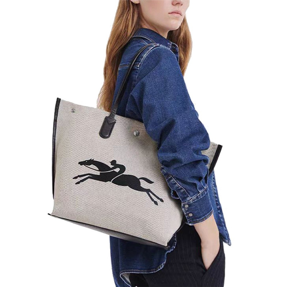 Canvas Casual Versatile Bamboo Lunch Bag Single Shoulder LONGCHAMP Crossbody Bags Hand-Held Water