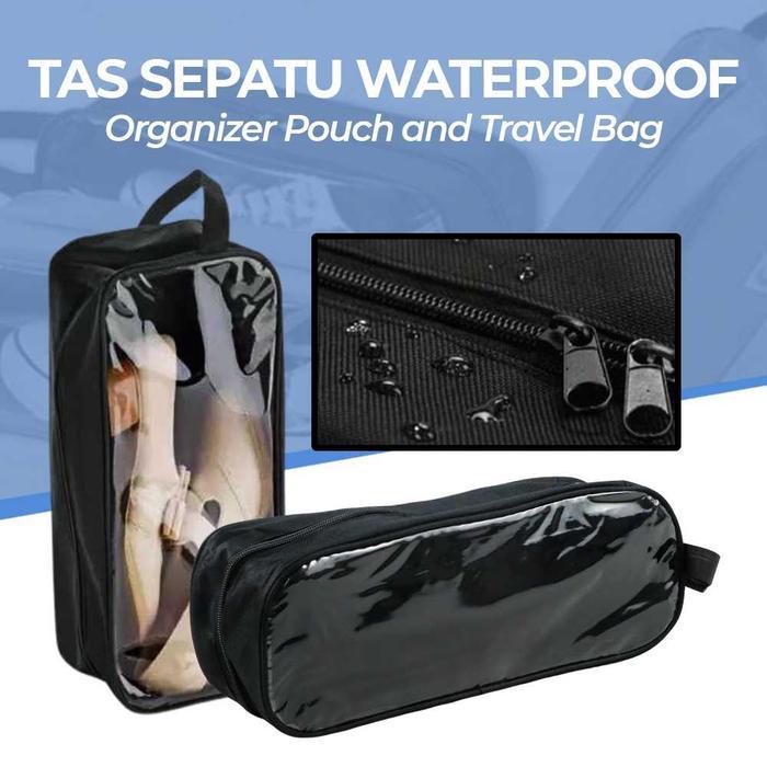 TAS SEPATU SANDAL TRAVEL WATERPROOF ORGANIZER POUCH SEPATU BOLA FUTSAL