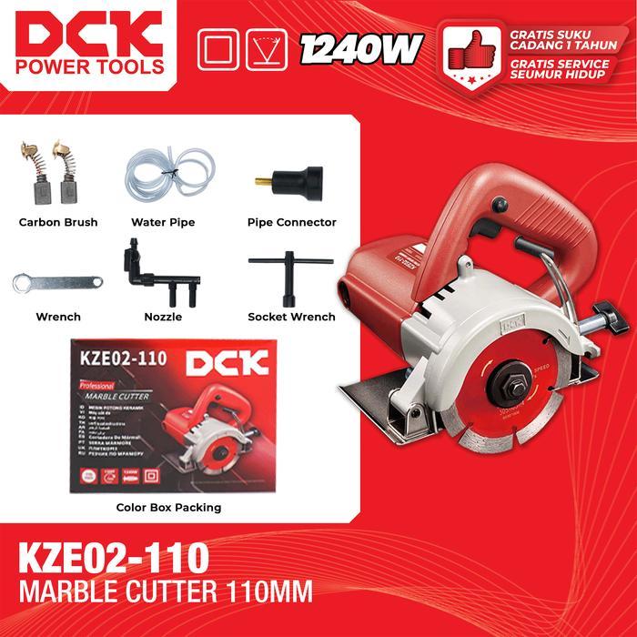 PROMO DCK Marble Cutter 4 Inch / Mesin Potong Keramik / Granit / Marmer 1240 Watt 110mm / Tile