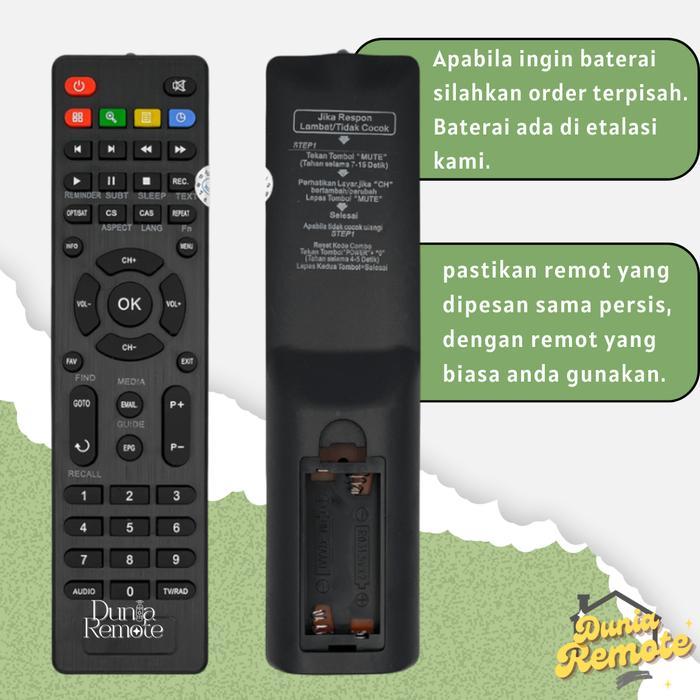 N3W Remot Remote Digital Receiver Multi Parabola COMPATIBLE KVision HD18 Bromo C2000