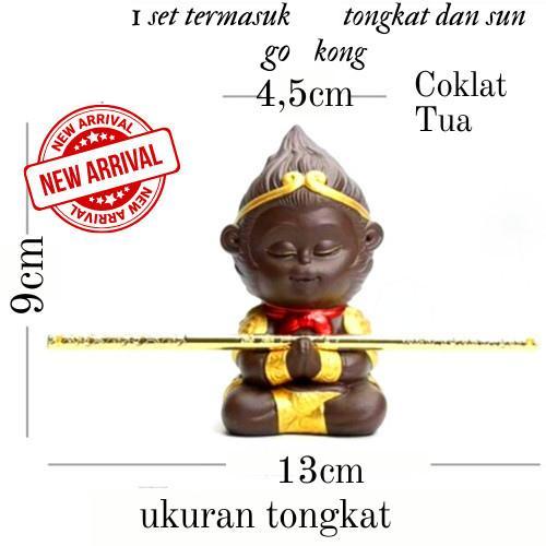Patung Sun Go Kong Kera Sakti Miniatur Sun Wo Kong Emas Monkey King