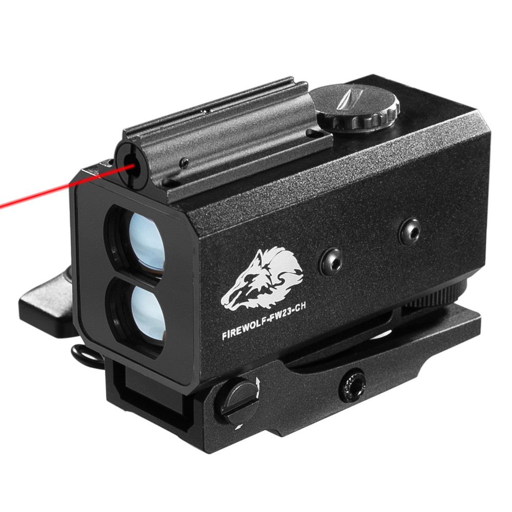 BELI SEKARANG Mini Laser Infrared Riflescope Rangefinder for Hunting Shooting Distance Angle Speed M
