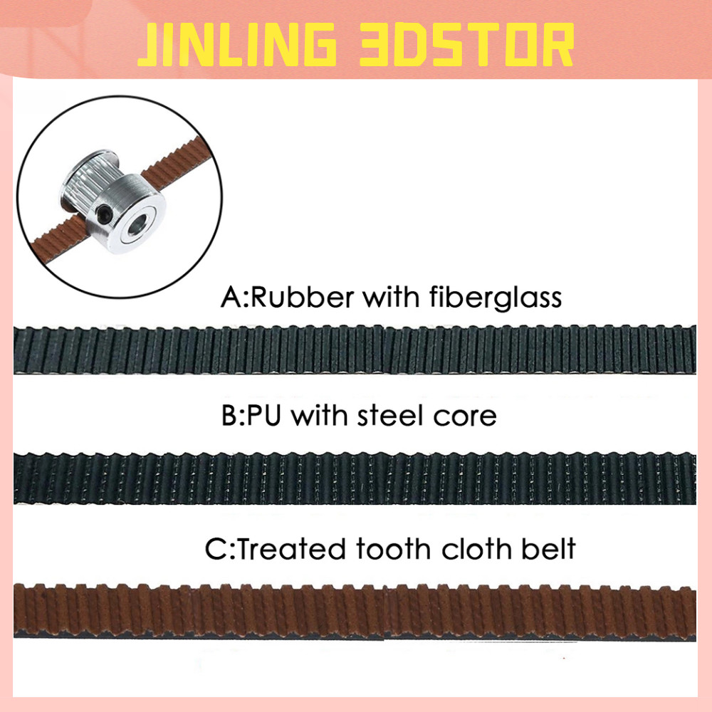 2/5/10meter GT2-6mm Open Timing Belt Width 6mm 10mm GT2 belt PU With Steel Core Belt 2GT Timing Belt