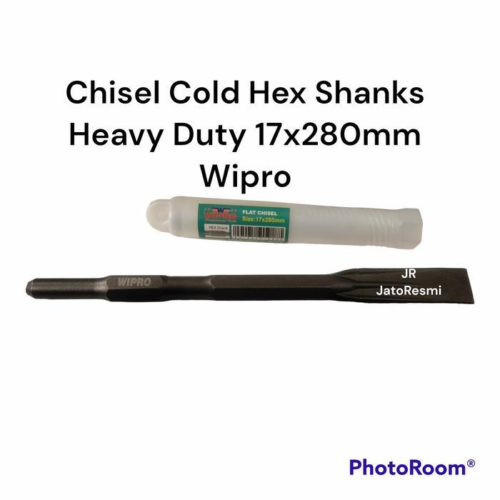 Kualitas terbaik] Chisel Cold Hex Shank 17mm17x280x25mm Wipro Flat Chisel