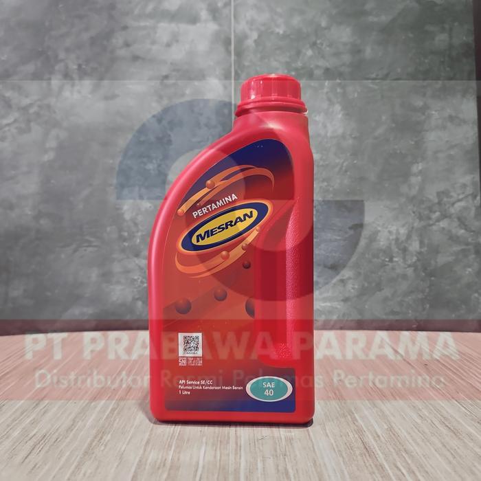 Pertamina Mesran 40 1 Liter - Oli Mobil Bensin Original