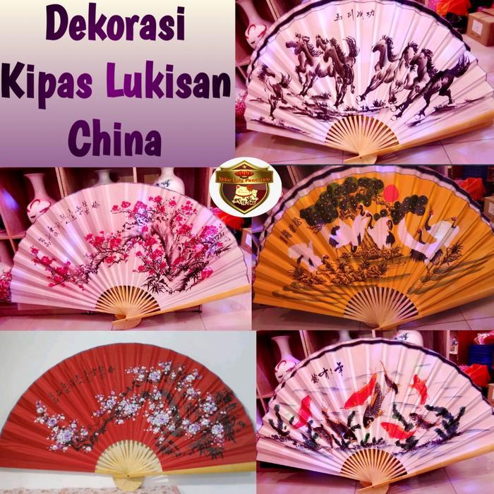 Kipas Lukisan Jumbo / Kipas Imlek Cina Besar / Chinese Painting Fan