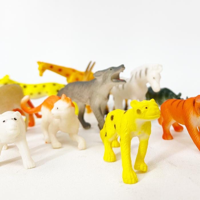 Sekawantoys Mainan Anak Wild Animal12 pcs Kantong / mainan anak hewan hewan [588A]