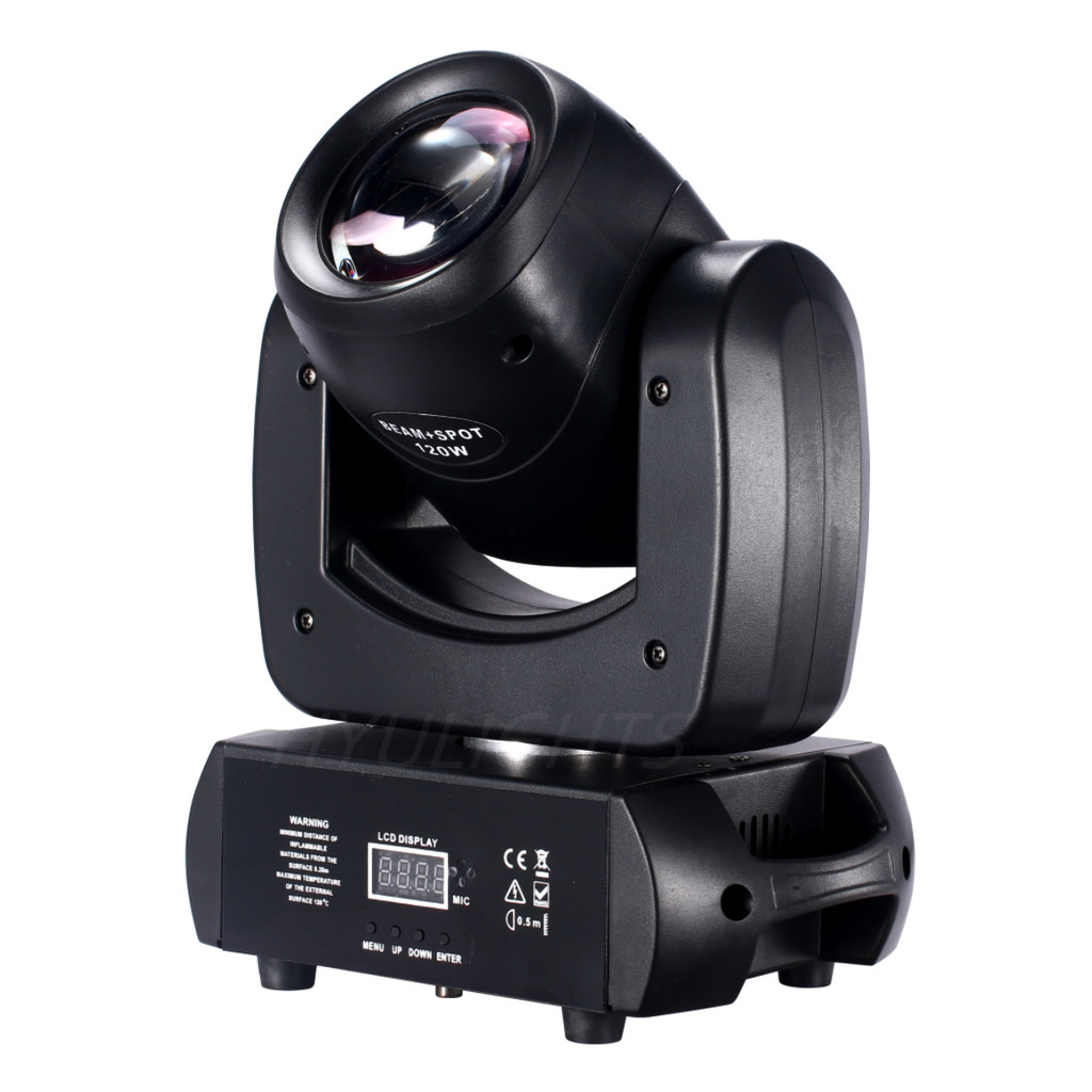 Mini LED Moving head Light 120W Beam Spot 8 Rotating Prisms DJ Dmx Bar Strobe Stage Effect