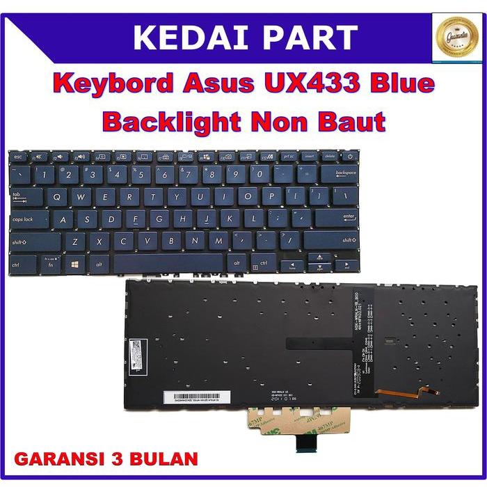 Keyboard Asus Zenbook 14 UX433 UX433f UX433fa UX433flc SilverBacklight
